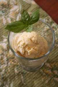 Nutty Basil Lemon Ice Cream Image